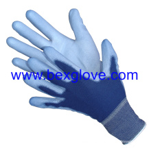 13 Gauge Polyester Liner, Colored, Polyurethane Coating Glove